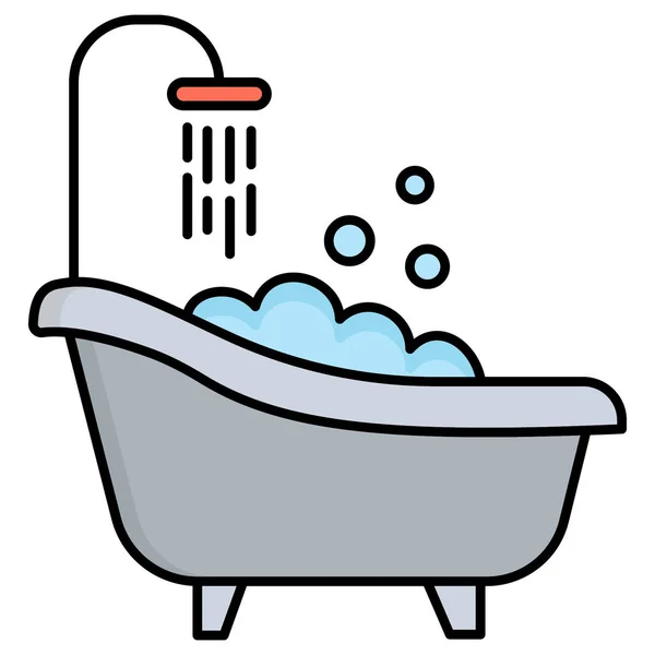 Prysznic Ikona Web Prosta Ilustracja — Zdjęcie stockowe
