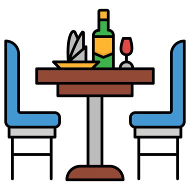 Şarap kadehi. Web simgesi