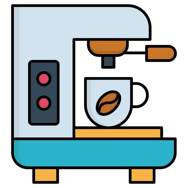 Kahve Makinesi Simgesi Vektör Illüstrasyonu — Stok fotoğraf