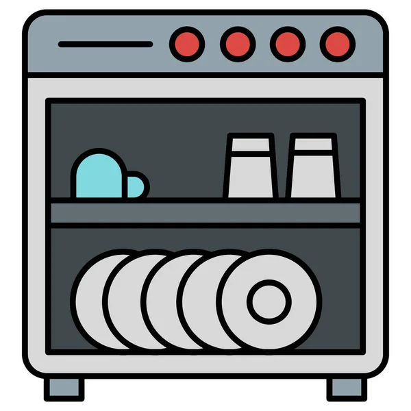 Een Oven Web Icoon Eenvoudige Illustratie — Stockfoto