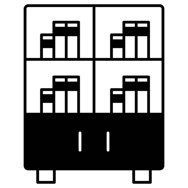 Bibliothek Web Symbol Einfache Illustration — Stockfoto
