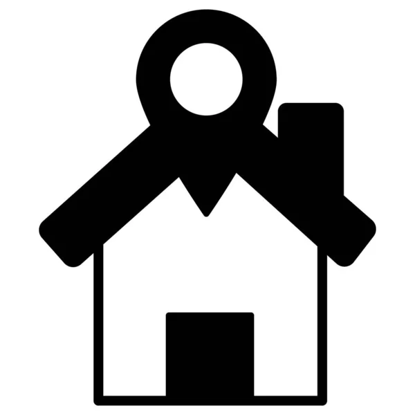 Localização Casa Que Pode Facilmente Modificar Editar — Fotografia de Stock