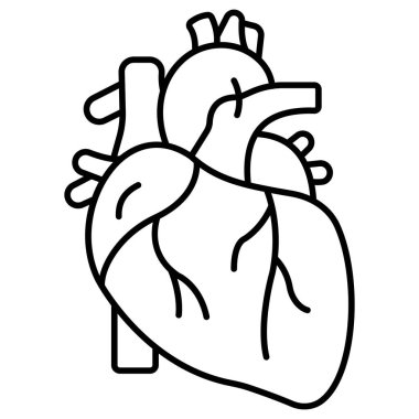 İnsan organ ikonu. ana akciğer vektör çizimi.