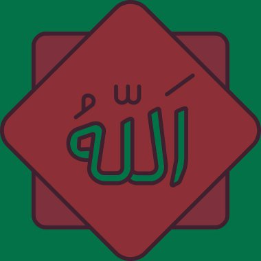 Yeni yıl ve Noel ikonu ile illüstrasyon