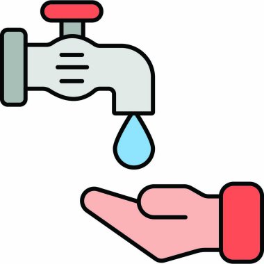 Beyaz arkaplanda su damlası simgesi