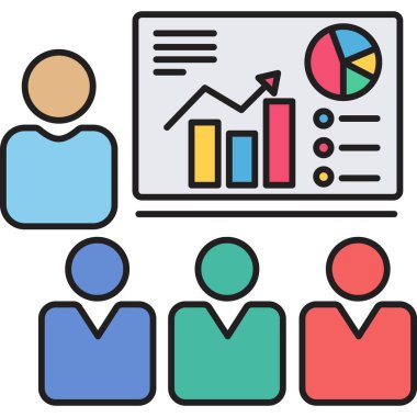 İş sunumu. Basit resimleme