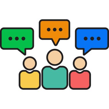 konuşma kabarcığı vektör çizimi