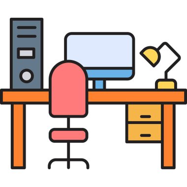 Ofis masası. Basit tasarım