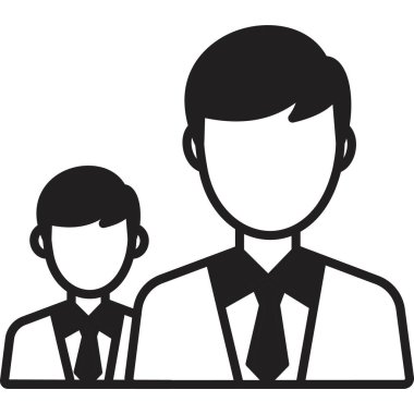 İş adamı ve işadamı simgesi 