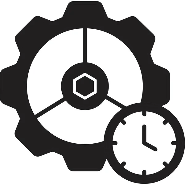 Reloj Tiempo Icono Del Reloj — Archivo Imágenes Vectoriales