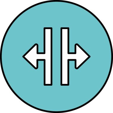 ok yönü soldaki simge ana hat biçiminde 