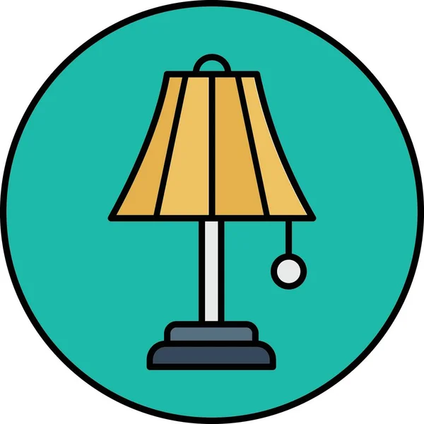 Icône Lampe Illustration Vectorielle — Image vectorielle
