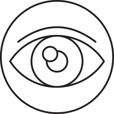 Göz. Web simgesi basit tasarım 