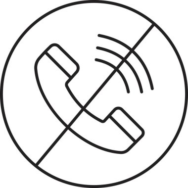 Telefon simgesi vektör illüstrasyonu 