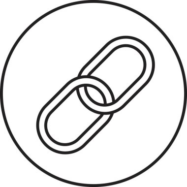 bağlantı simgesi vektör illüstrasyonu 