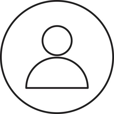 kullanıcı. Web simgesi basit illüstrasyon 