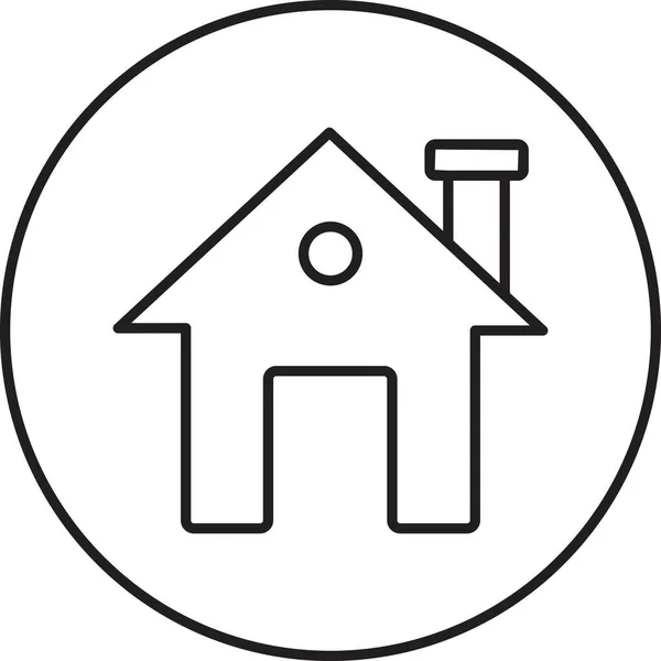 Vektorová Ilustrace Ikony Moderního Domu — Stockový vektor