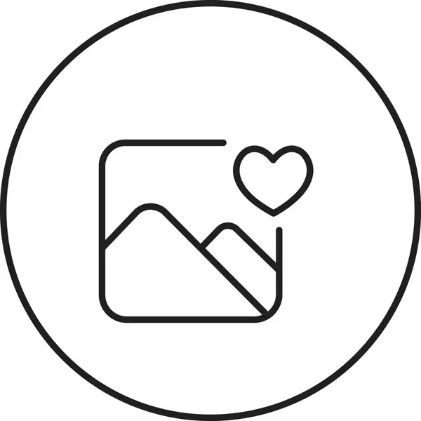 Икона Любовных Писем Валентиновая Векторная Иллюстрация Любви Изолированная Белом Love — стоковый вектор