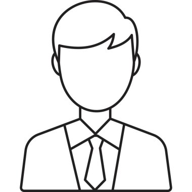 işadamı avatar karakter simgesi