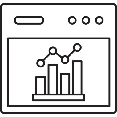 analitik veri tablosu simgesi ana hat biçiminde