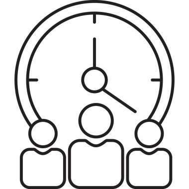 iş toplantı kutsal kişilerin resmi, vektör tasarımı