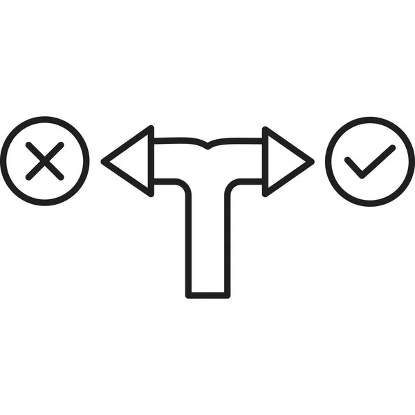 Знак Контура Иконки Стрелок — стоковый вектор