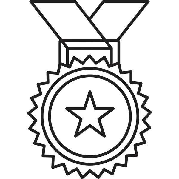 Medaille Award Icoon — Stockvector