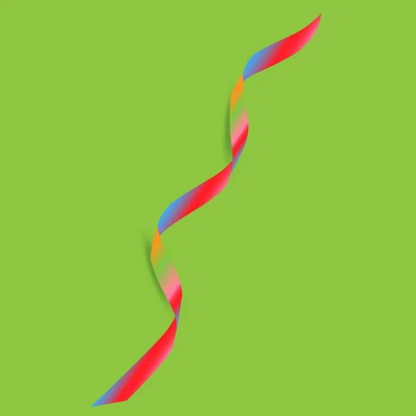 Serpentine Ruban Multicolore Pour Les Vacances — Image vectorielle