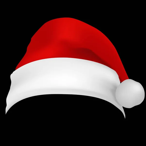Χριστουγεννιάτικο Καπέλο Για Τον Εορτασμό Της Νέας Χρονιάς — Διανυσματικό Αρχείο