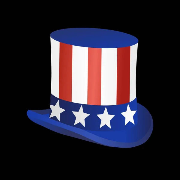 Καπέλο Ηπα Σημαία Χρώματα Διάνυσμα Εικονογράφηση — Διανυσματικό Αρχείο