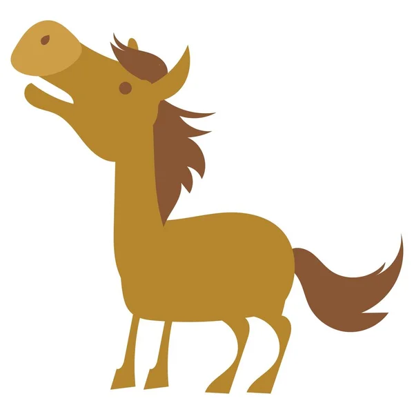 単純な馬のイメージです — ストックベクタ