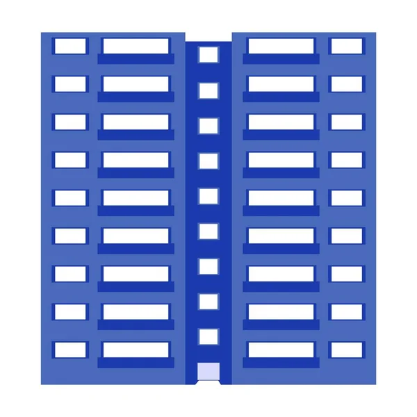 Multistory Building Construction Vector Illustration — Stock Vector