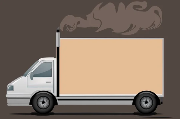Vrachtwagen Voor Het Vervoer Van Goederen Vector Illustratie — Stockvector