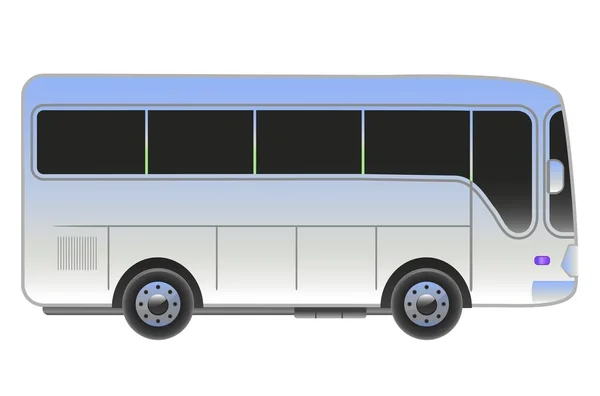 Багатокольоровий Пасажирський Автобус Векторні Ілюстрації — стоковий вектор