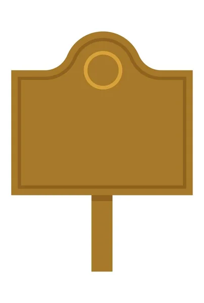 木製の掲示板のベクトル図 — ストックベクタ
