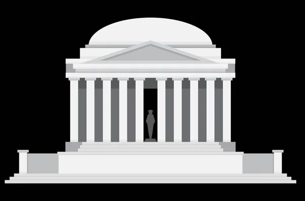 Thomas Jefferson Memorial Vector Illustratie — Stockvector