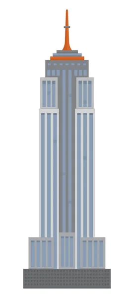 Skyscraper Peaked Roof — Stock Vector