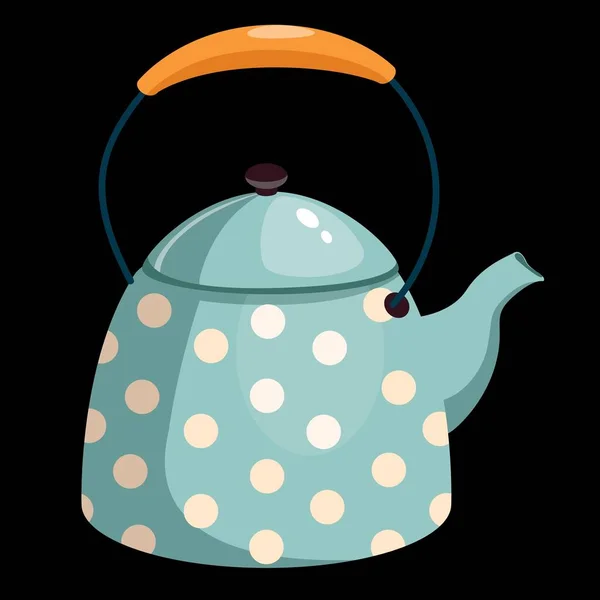 Bule Chá Para Ilustração Vetor Chá — Vetor de Stock