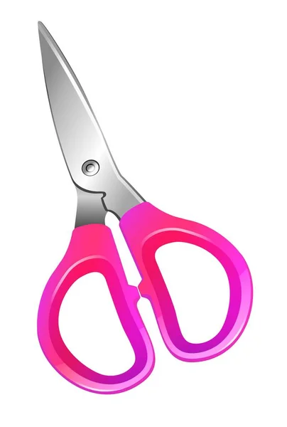Red Baby Scissors Vector Illustration — Stock Vector