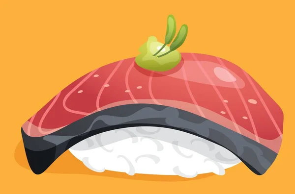 Ikan Merah Sushi Ikan Trout Salmon - Stok Vektor