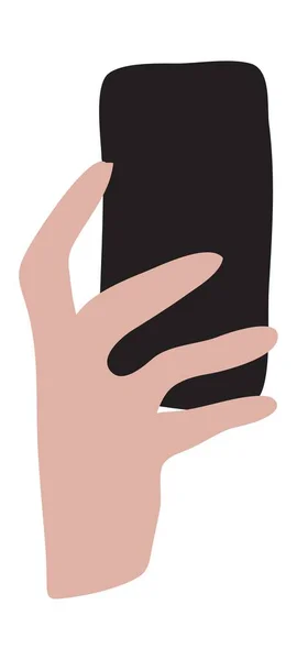 Векторная Иллюстрация Телефоном Руке — стоковый вектор