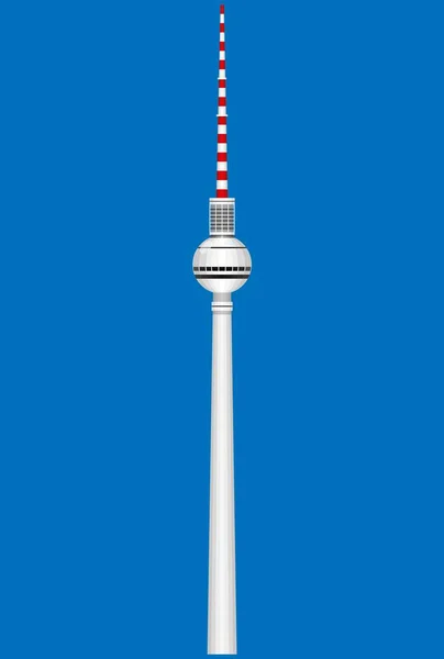 Berlín Torre Televisión Vector Ilustración — Archivo Imágenes Vectoriales