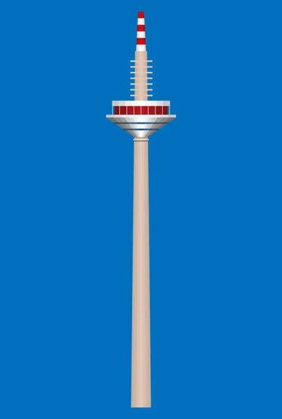 Dusseldorf电视塔矢量图解 — 图库矢量图片