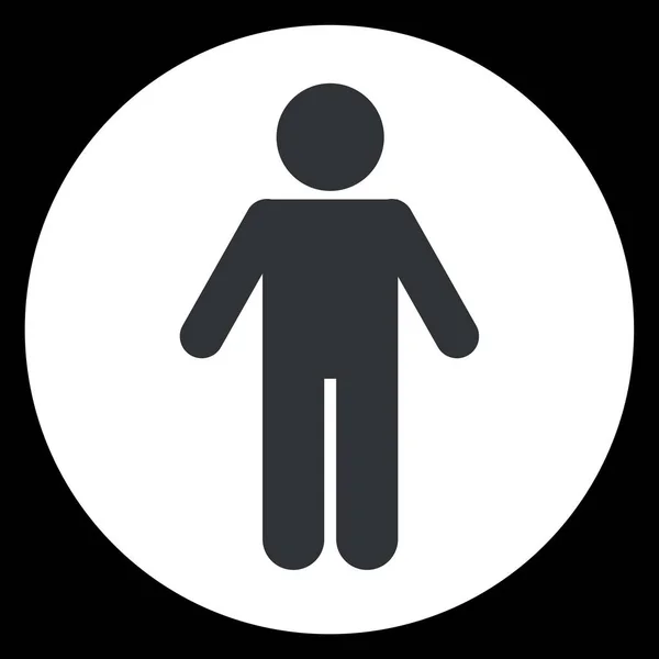 Symbolbild Mit Der Figur Eines Mannes — Stockvektor