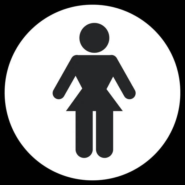 Frau Figur Symbol Vektor Illustration — Stockvektor