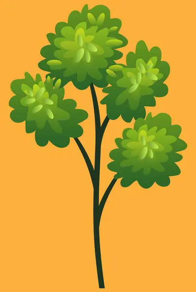 초록색 삽화가 — 스톡 벡터