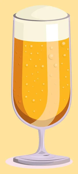 Ψηλό Ποτήρι Μπύρα — Διανυσματικό Αρχείο