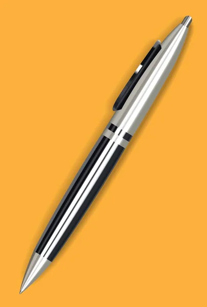 ビジネスのための金属の自動ペン — ストックベクタ