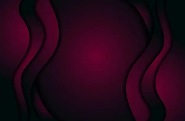 Темний Бордовий Абстрактний Фон Хвилями — стоковий вектор