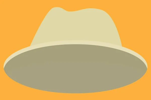 グレーメンズワイドブリム帽子 — ストックベクタ
